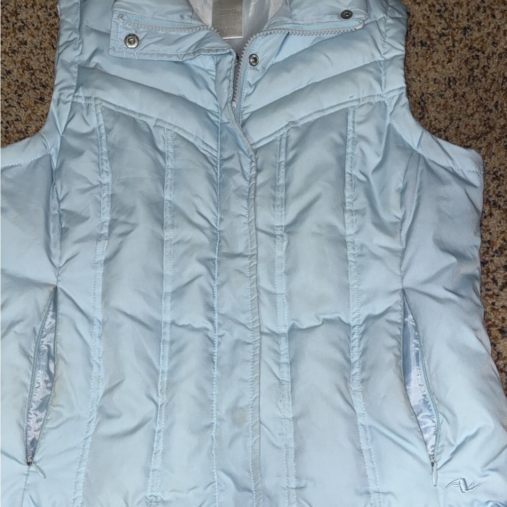 Athletic Works Women's Sky Blue Quilted Vest